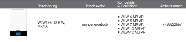 Buderus Luft/Wasser Wärmepumpe Logatherm WLW176i E Buderus Luft/Wasser Wärmepumpe Logatherm WLW176i E