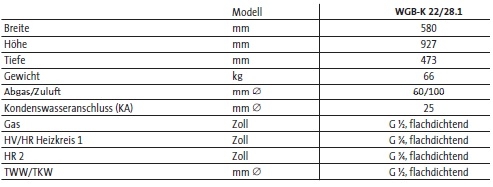 Gasbrennwert-Wandkessel WGB