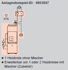 1 Heizkreis ohne Mischer