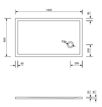 Duschwanne Flat Corner E