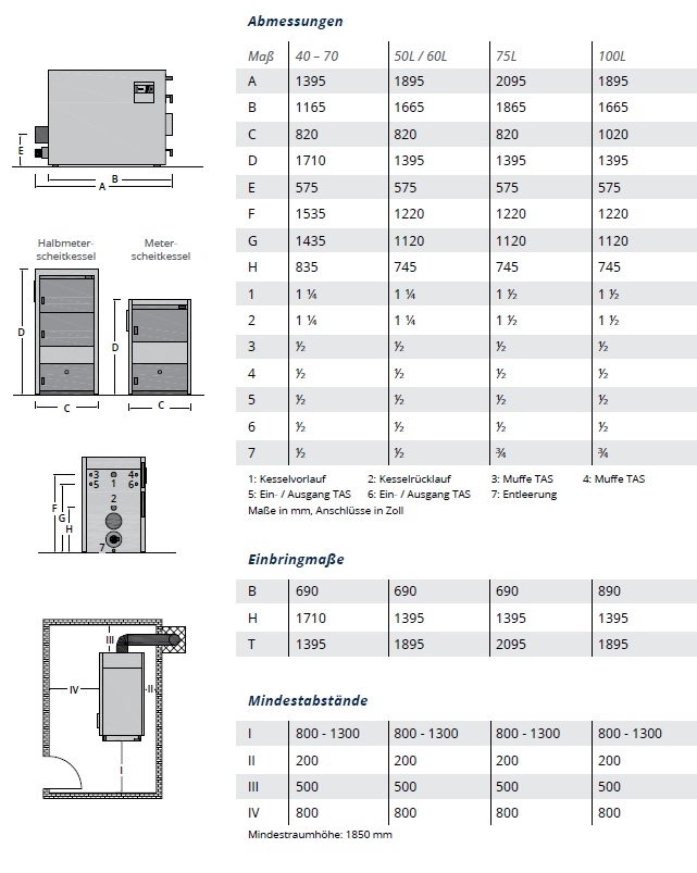 Scheitholzvergaserkessel HVG TT 