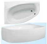 Badewanne Modell Kameleon links