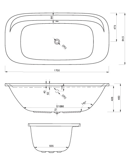 Badewanne Modell Lutter