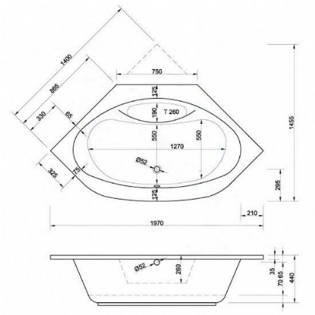 Badewanne Modell Sansibar