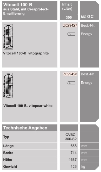 Vitocell 100-B Vitocell 100-B