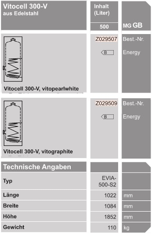 Vitocell 300-V Vitocell 300-V